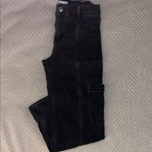 Abercrombie Kids High Rise Wide Leg Pants - Black